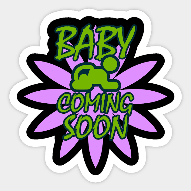 pregnant baby sayings pregnancy baby Sticker by OfCA Design